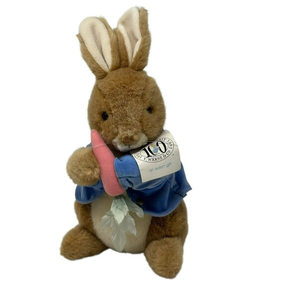 EDEN Peter Rabbit Lot 7 Plush Squirrel Frog Duck Hedgehog Beatrix Potter Vintage - Picture 2 of 16